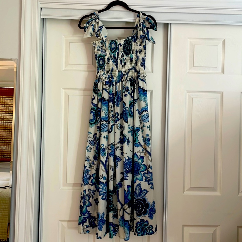 Smocked floral dress